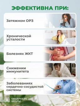 Живица сибирского кедра 10% (утренняя)